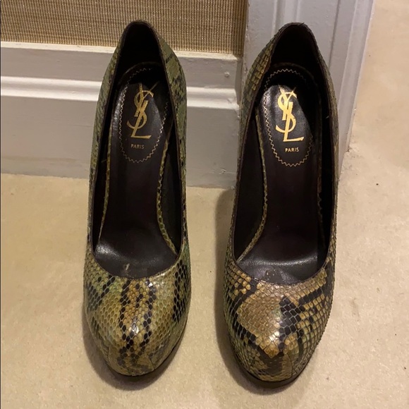 YSL PYTHON HEELS 37flash sale - Picture 5 of 8